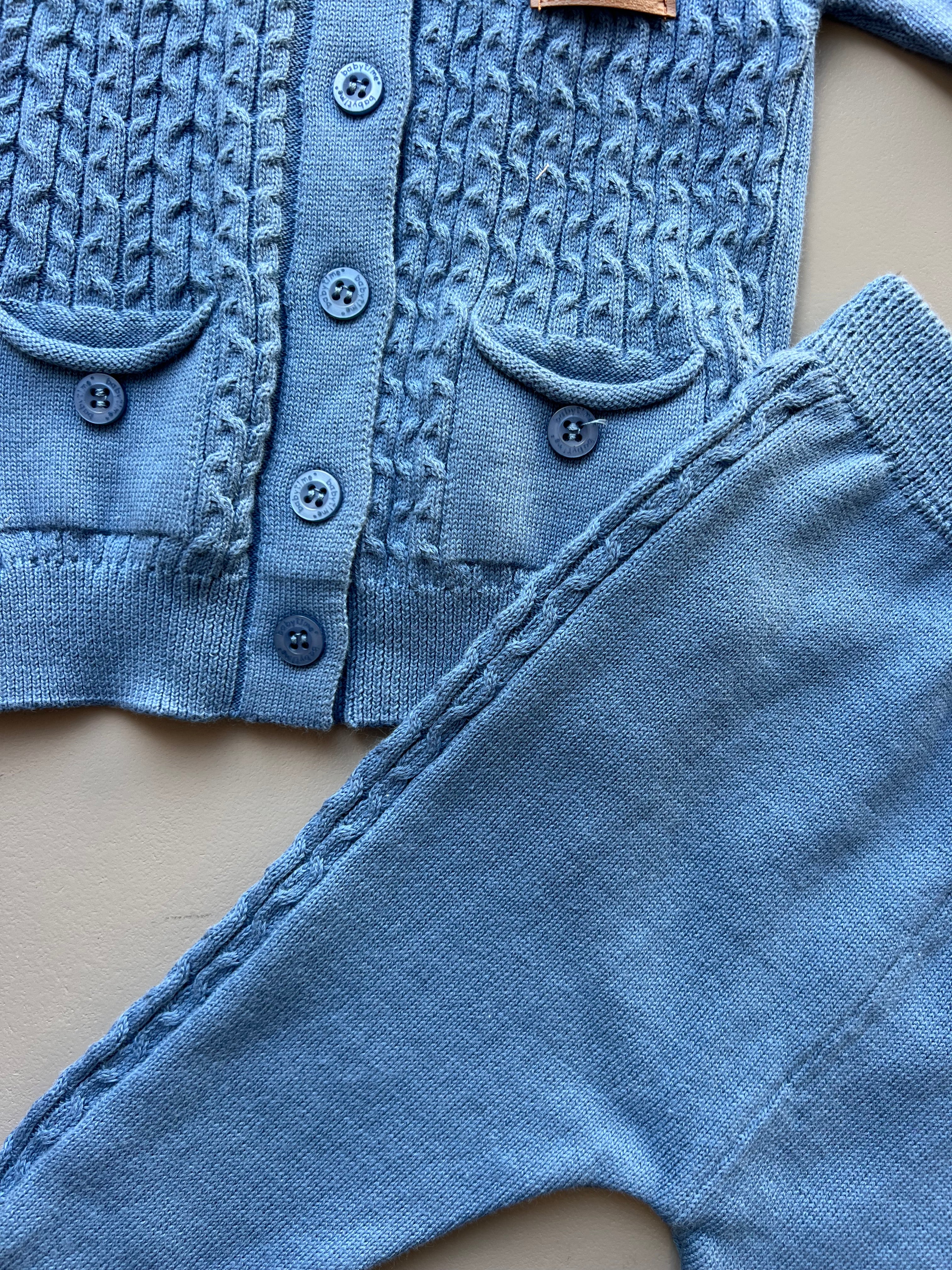 Navy 100% Cotton 3 Pcs Set