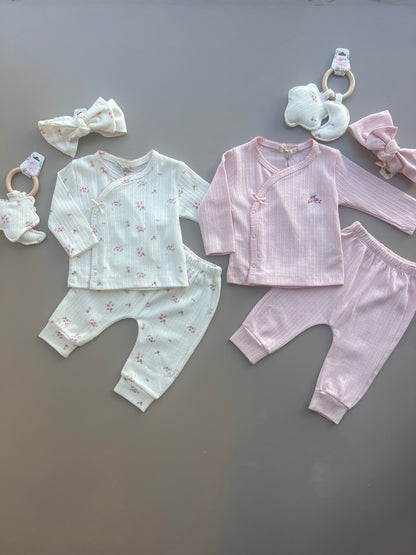Organic Cotton With Snap Buttons 4 Pcs Set