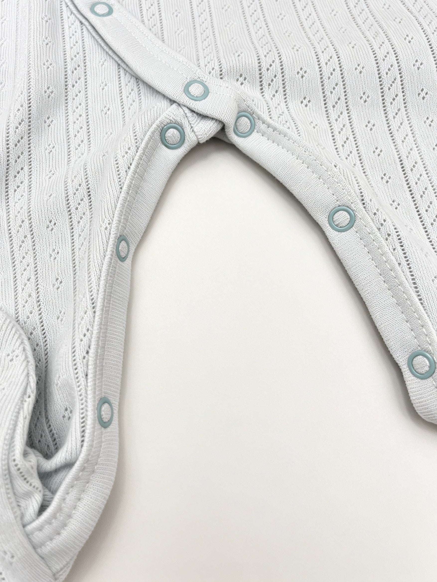 Light Blue Bear GOTS™ Certified Organic Cotton Footed Overall