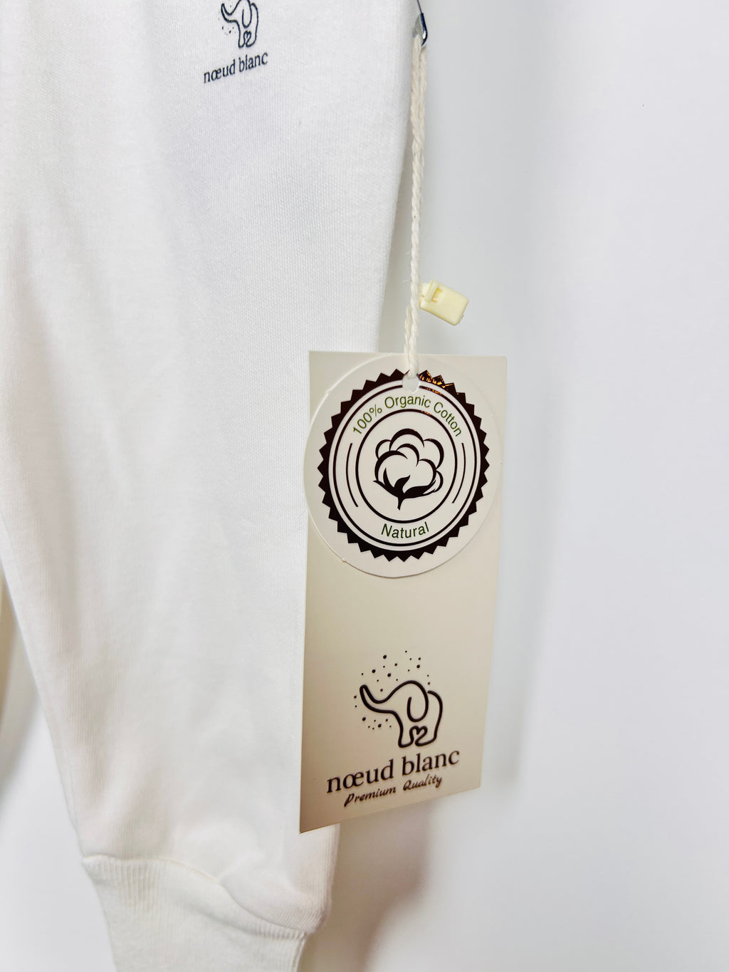 Nœud Blanc™ Organic Cotton High Waist Footed Pants