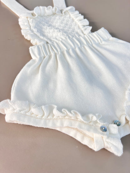 EAC Organic Cotton Knitted Salopettes With Jacket and Hat