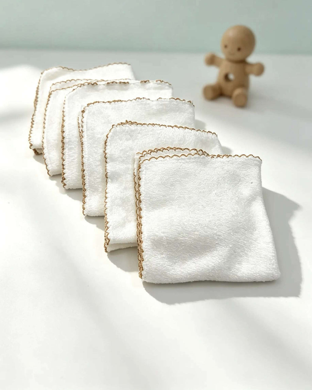 GOTS™ Certified Organic Thick Wash Cloth Pack of 6 Pcs