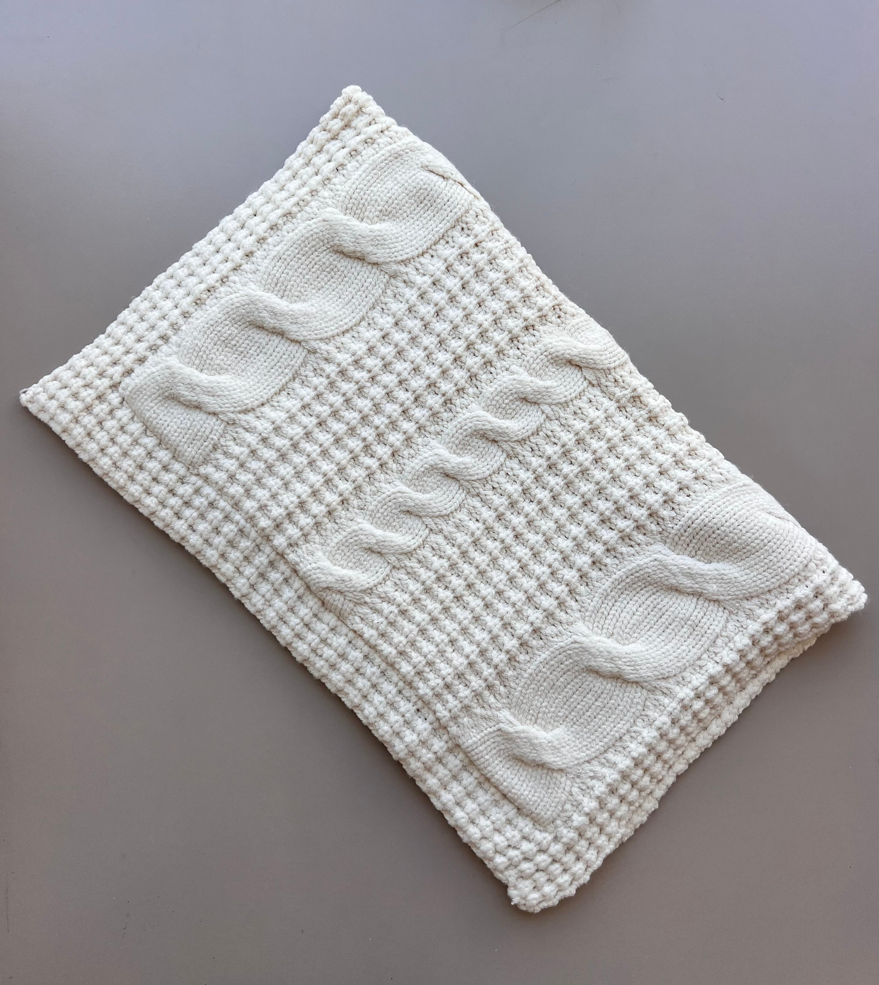 Off-White Thick Wool Fur Inside Blanket