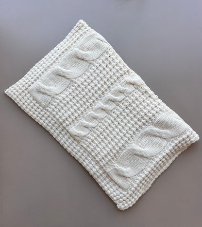 Off-White Thick Wool Fur Inside Blanket