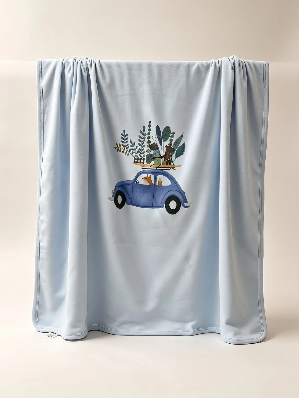 Nœud Blanc™ Organic Cotton Fox Car Blanket
