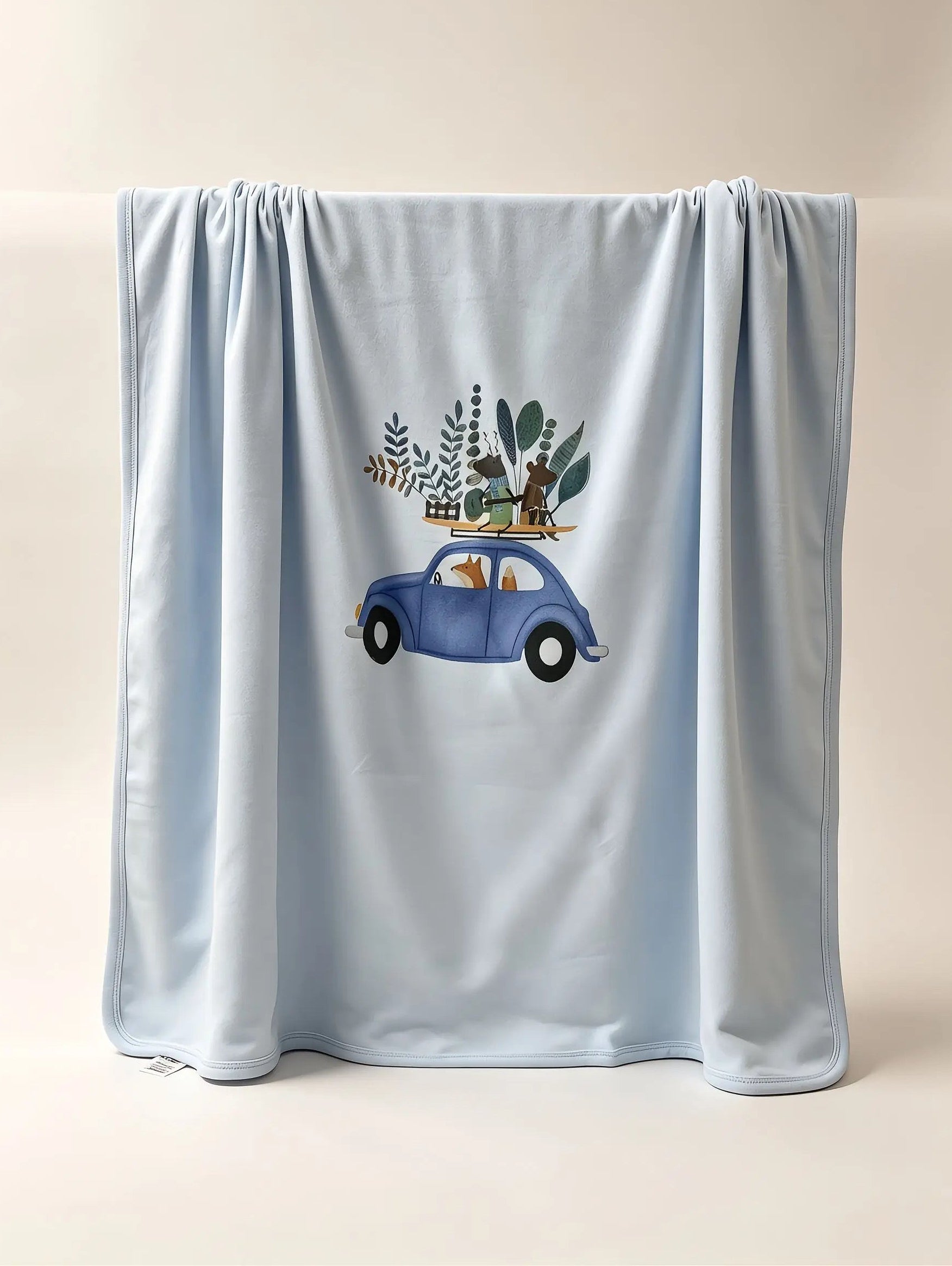 Nœud Blanc™ Organic Cotton Fox Car Blanket