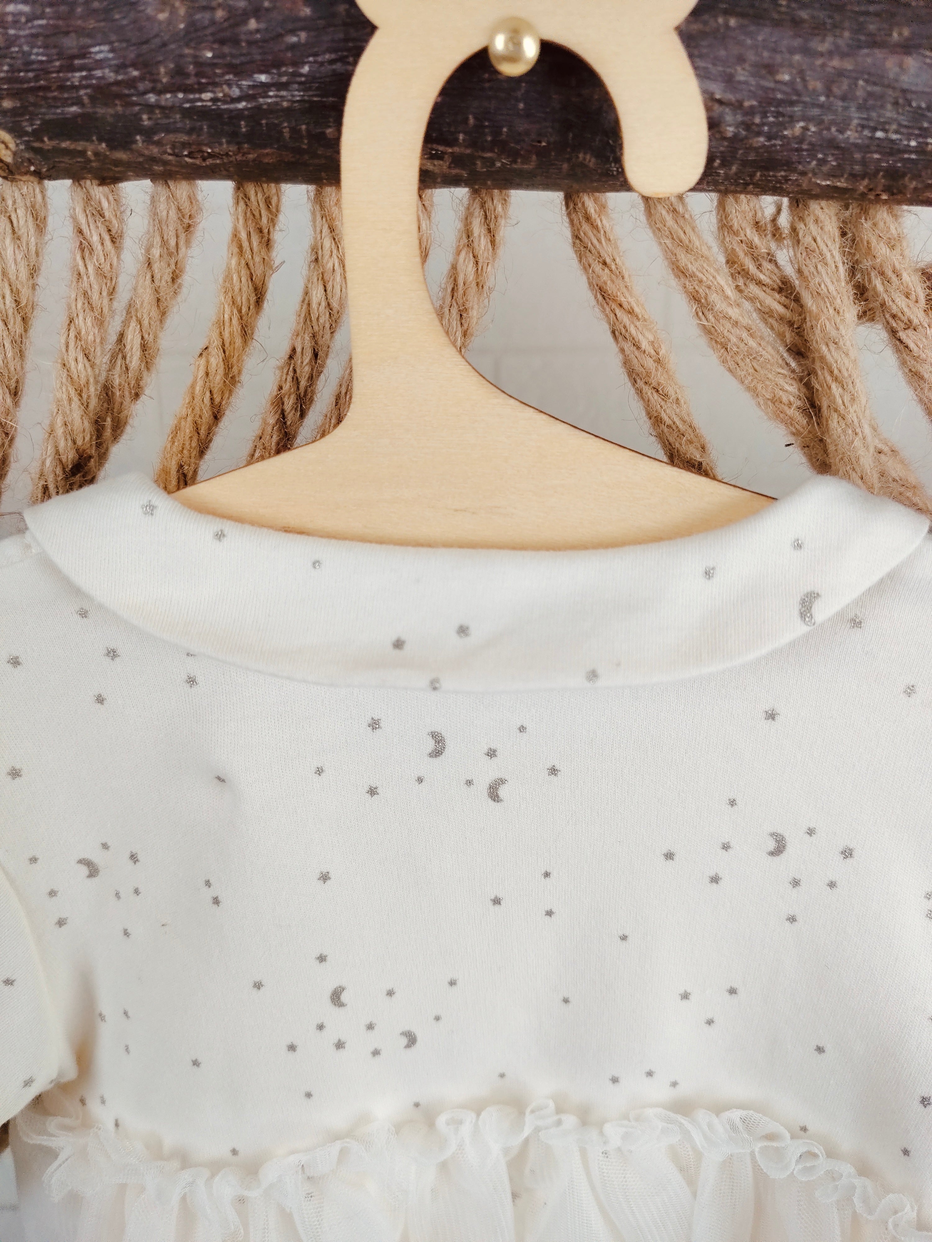 Off-White Tulle Romper Dress