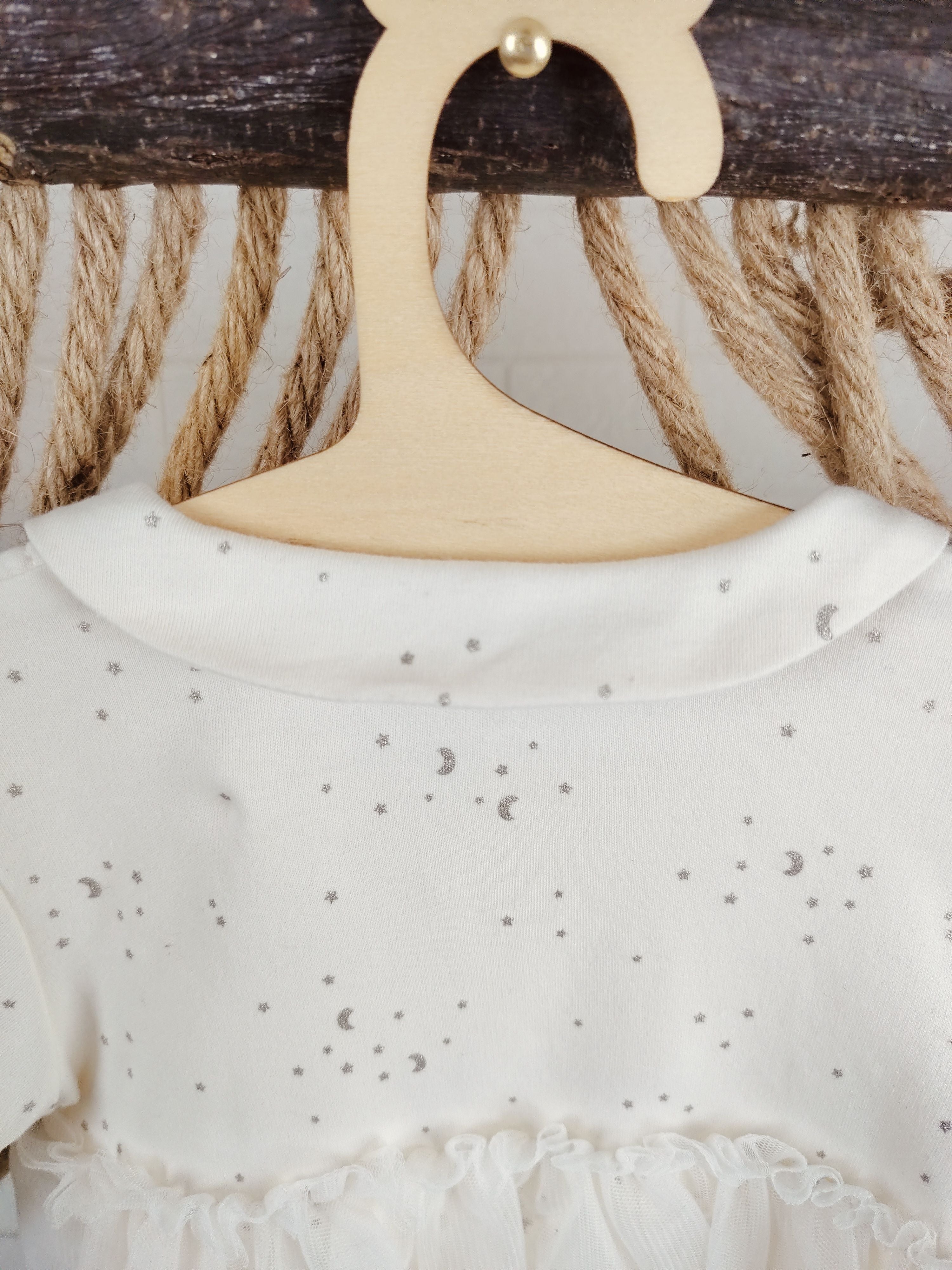 Off-White Tulle Romper Dress