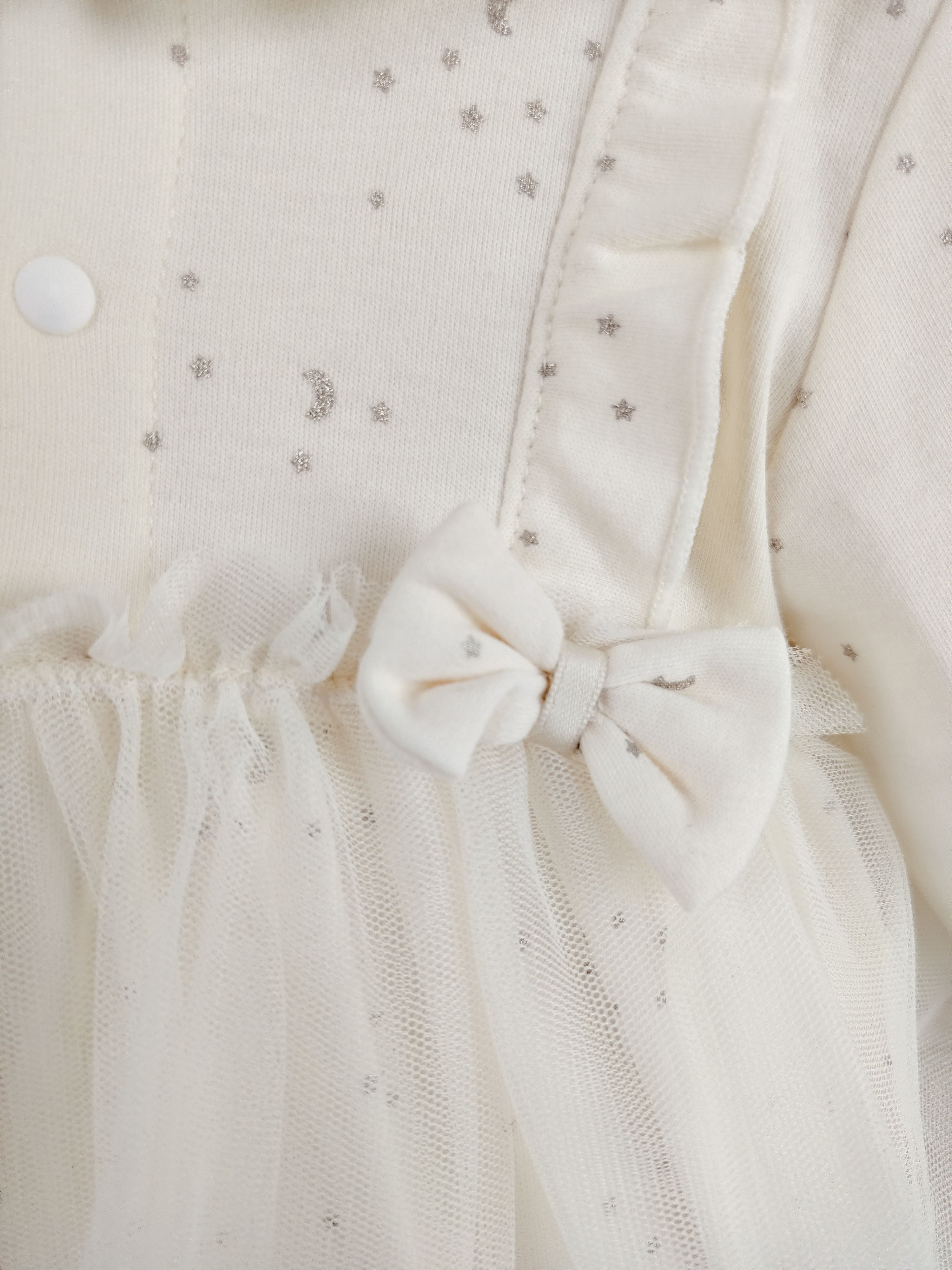 Off-White Tulle Romper Dress