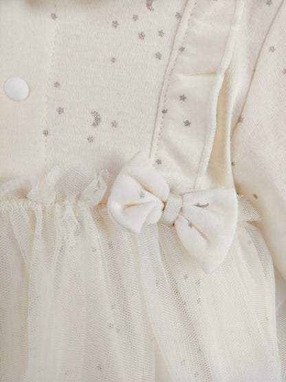 Off-White Tulle Romper Dress