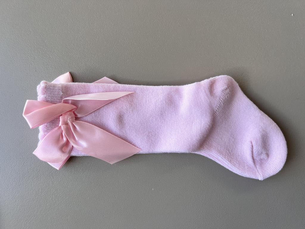 Cotton Bow Long Socks