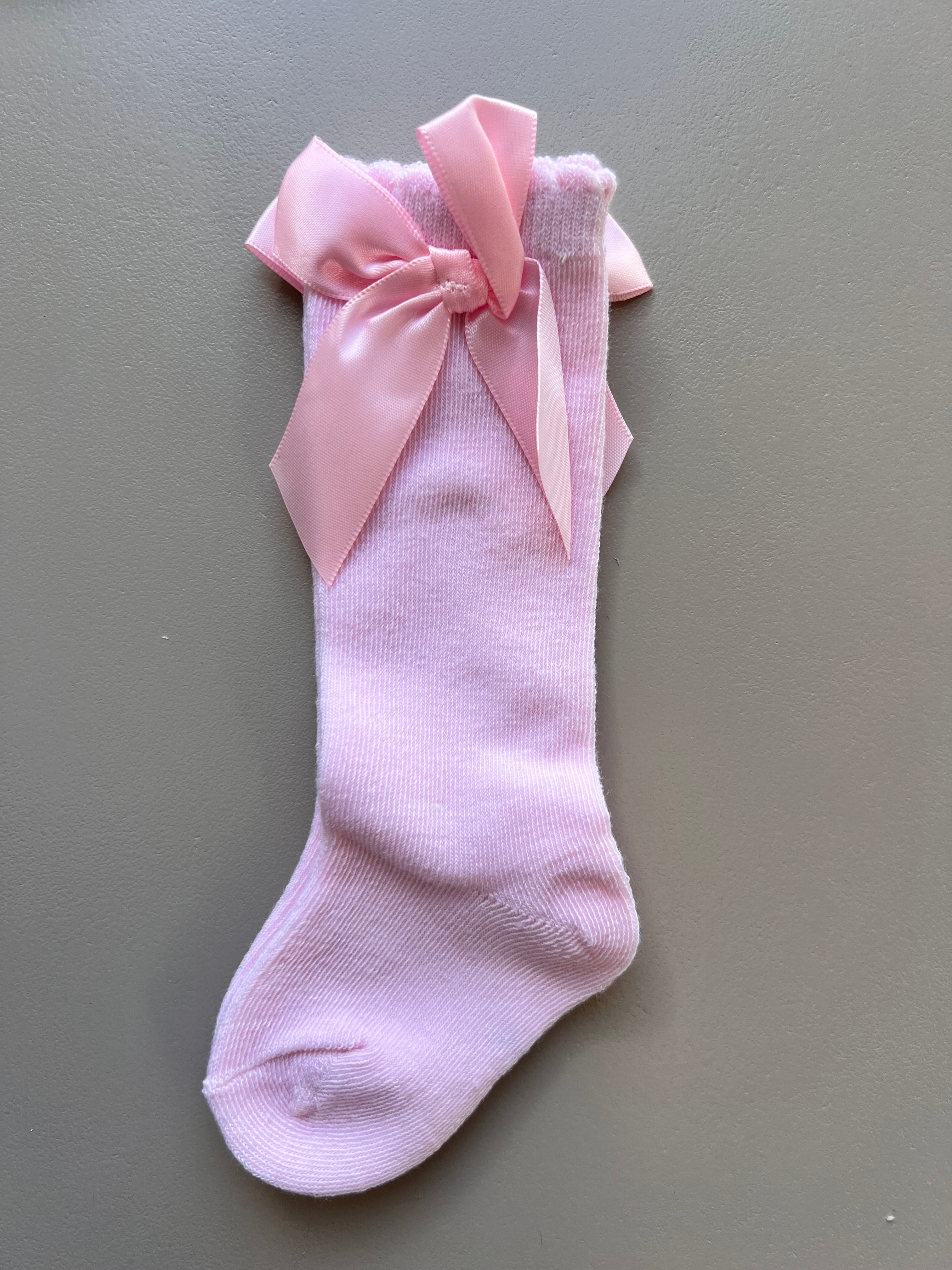 Cotton Bow Long Socks