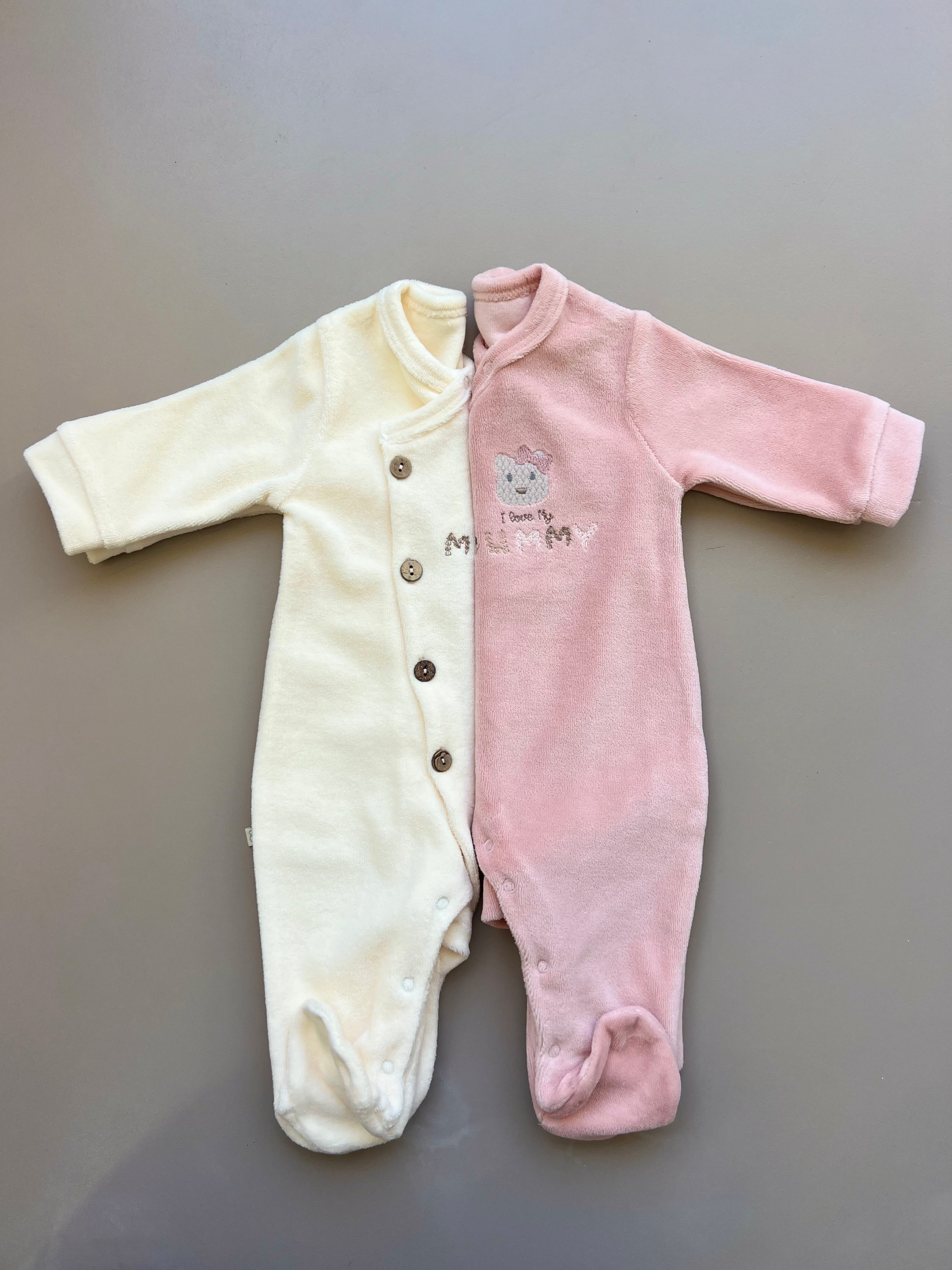 GOTS™ Certified Organic Cotton Velvet Overall With Wooden Buttons