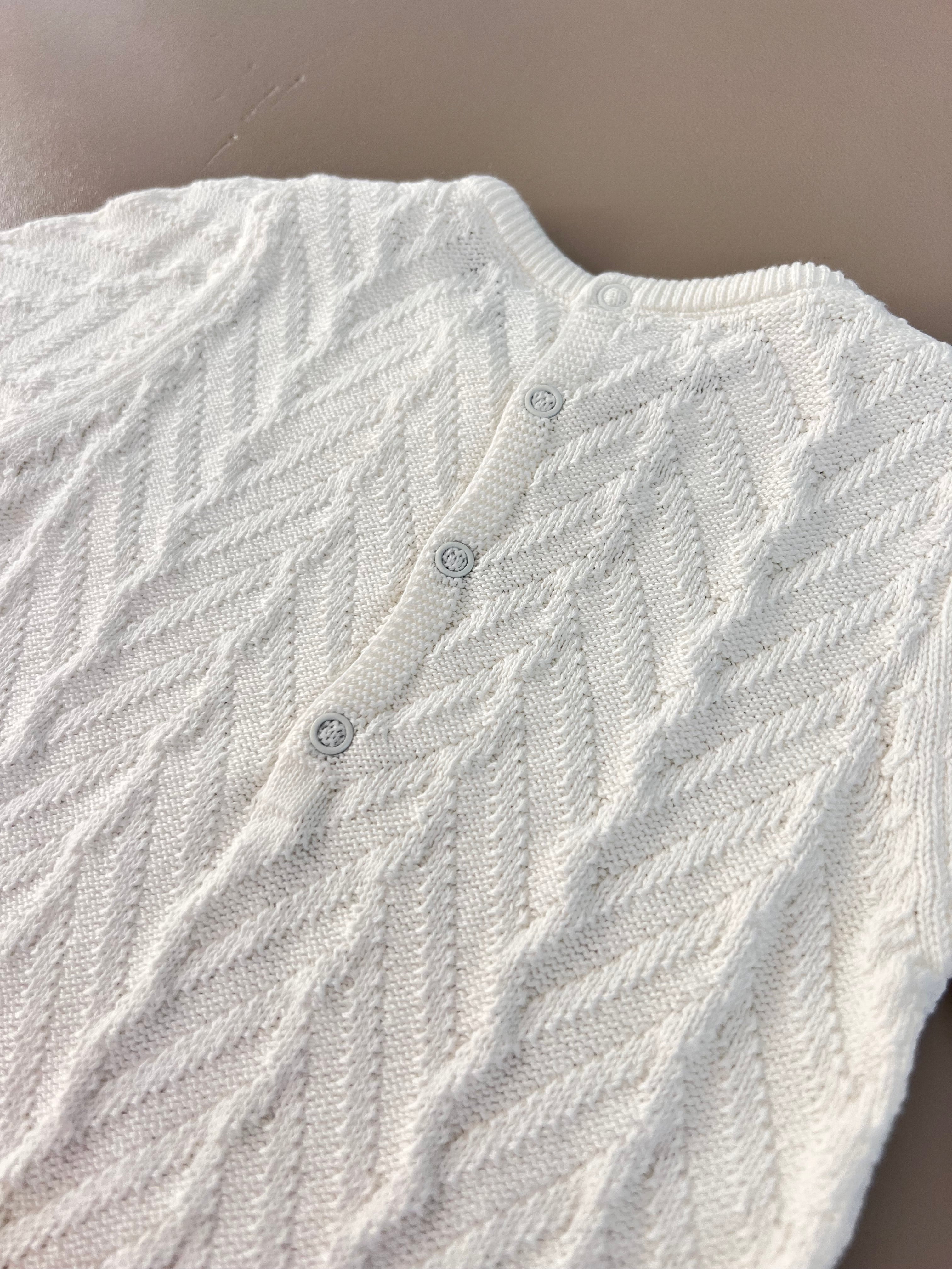 EAC Organic Cotton Knitted footed Overall