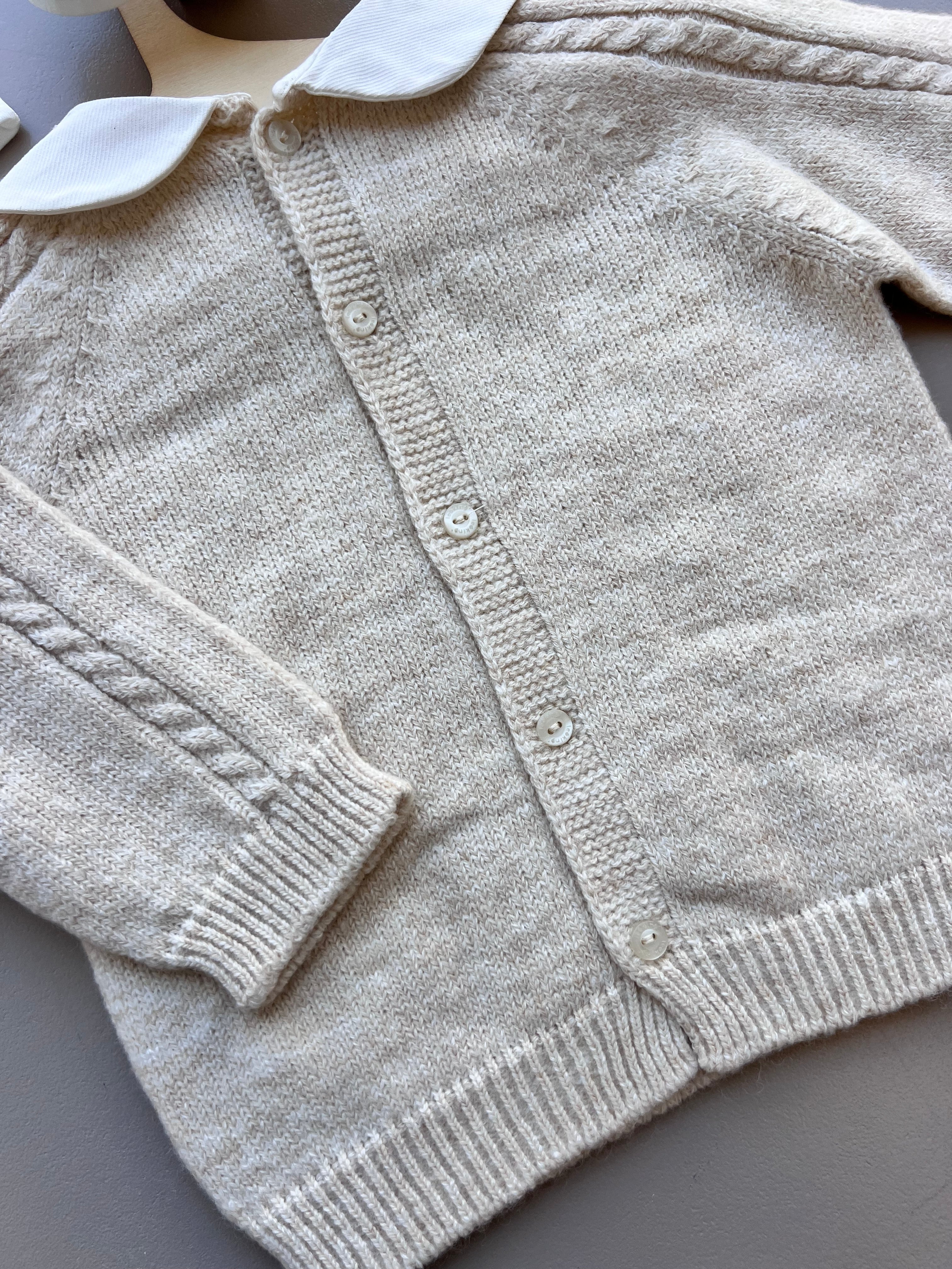 Beige Merino Wool Hospital Set 5 Pcs