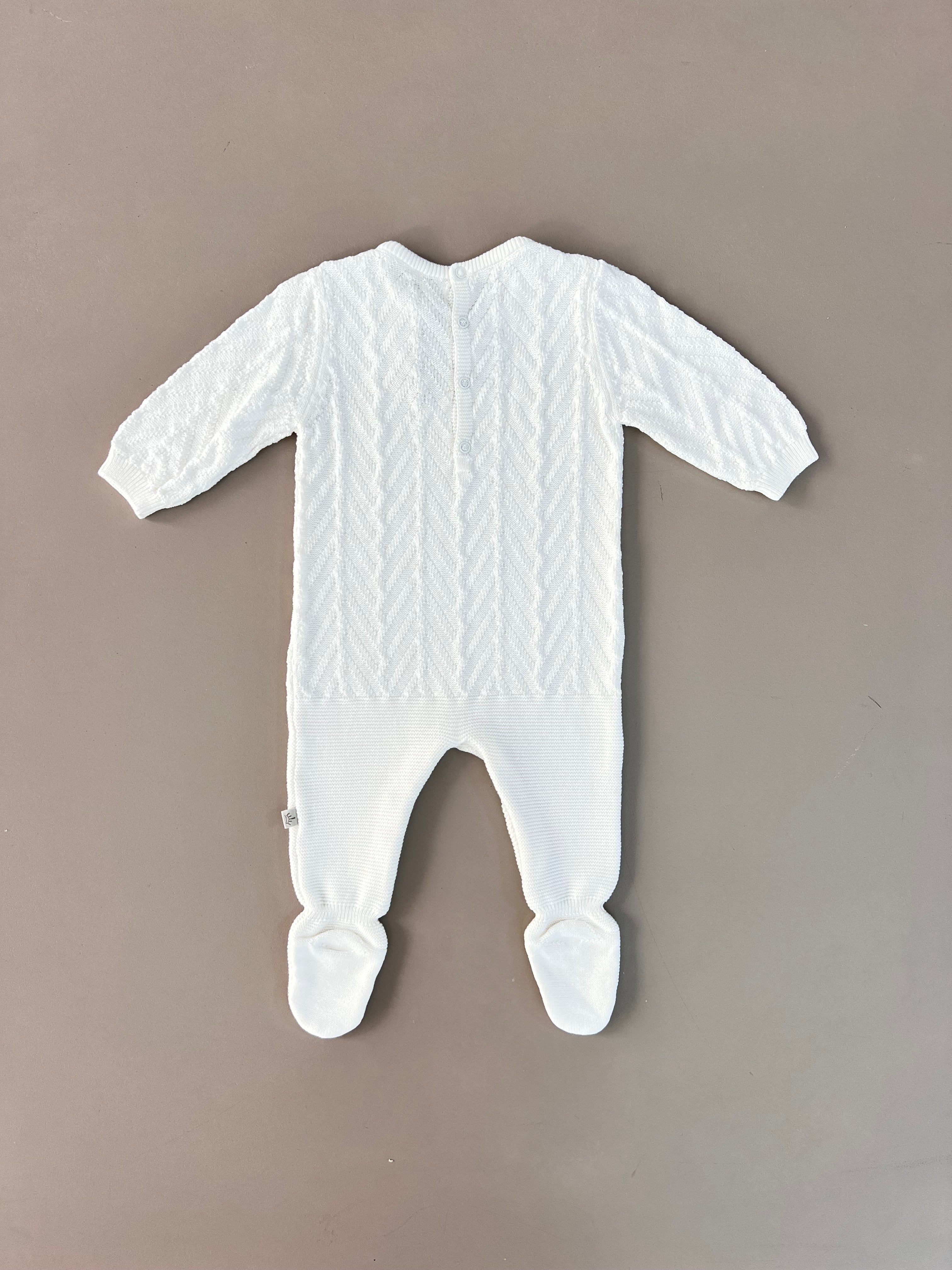 EAC Organic Cotton Knitted footed Overall