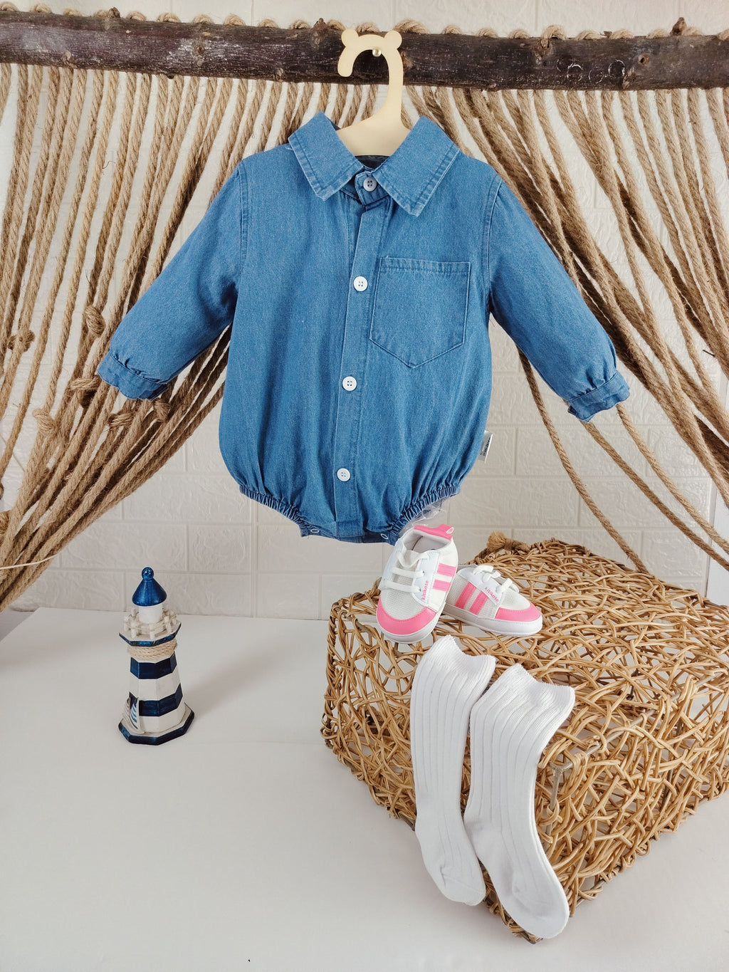 Blue Jeans Romper