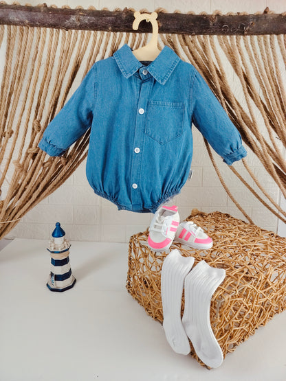 Blue Jeans Romper