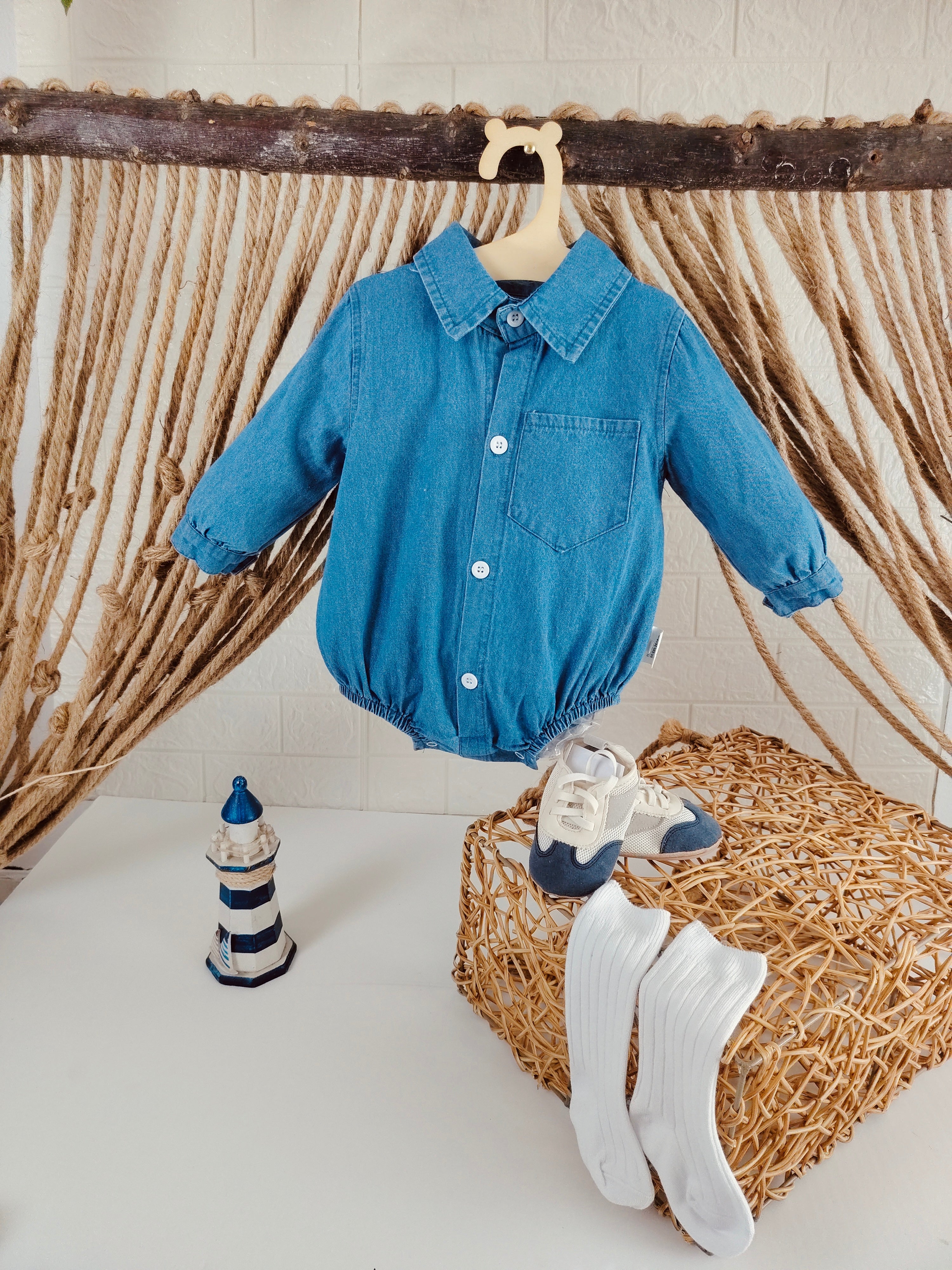 Blue Jeans Romper