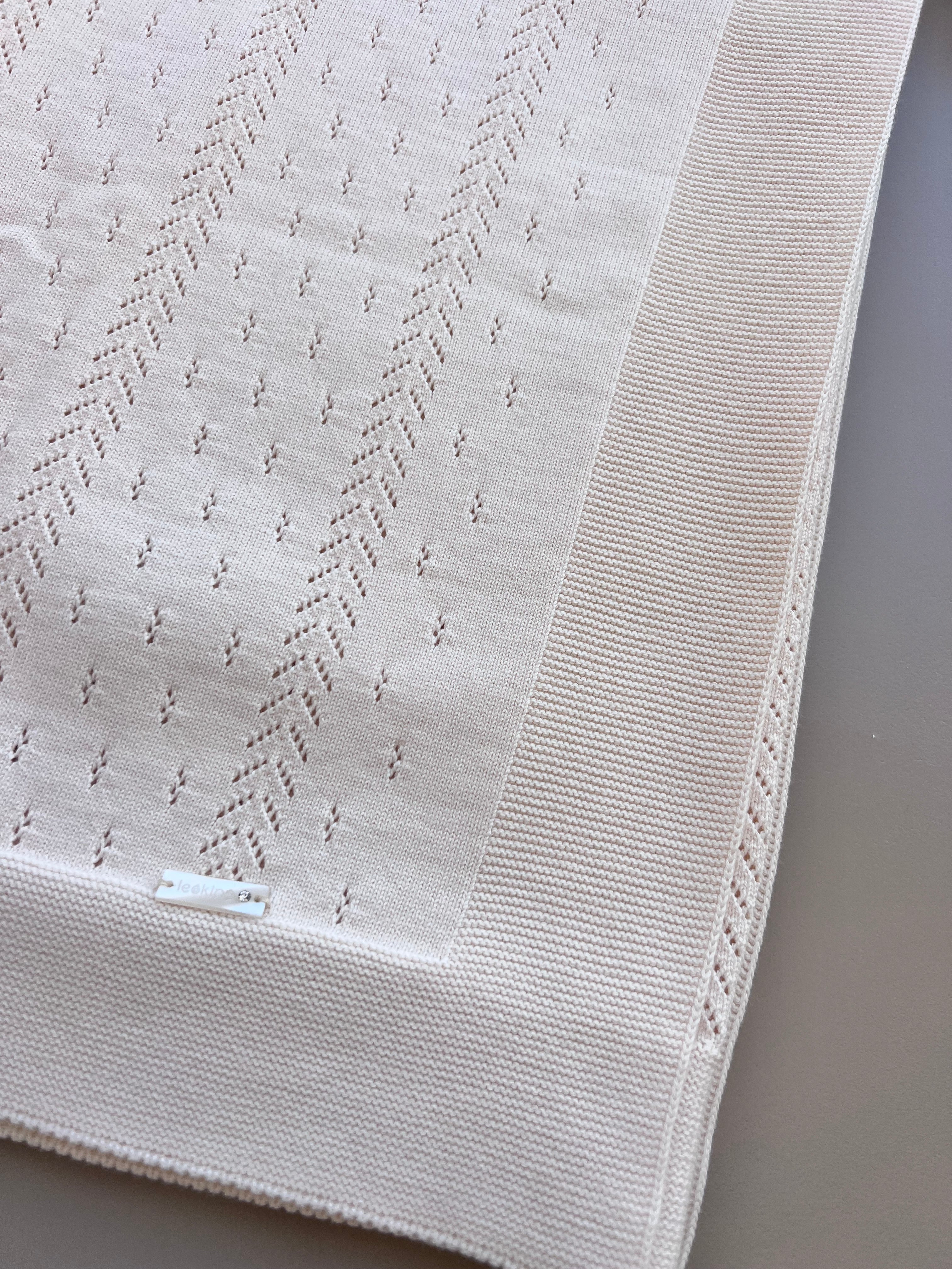 Light Beige Organic Cotton Blanket