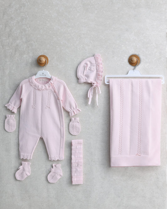 Light Pink Organic Cotton Hospital Set 6 pcs