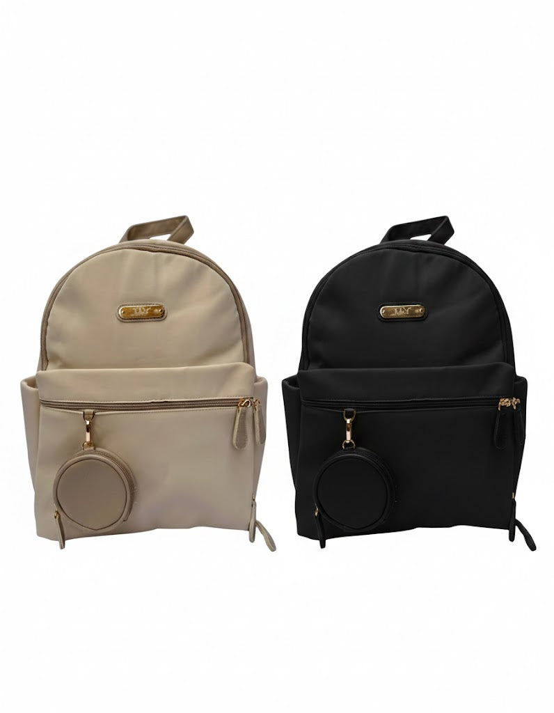 Backpack Leather Diaper Bag