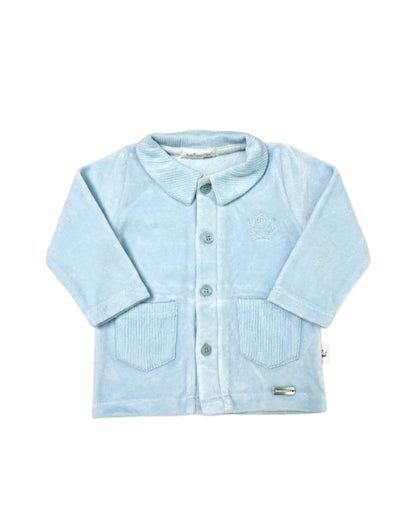 Blue Organic Cotton Long Sleeve Hospital Set 9 Pcs