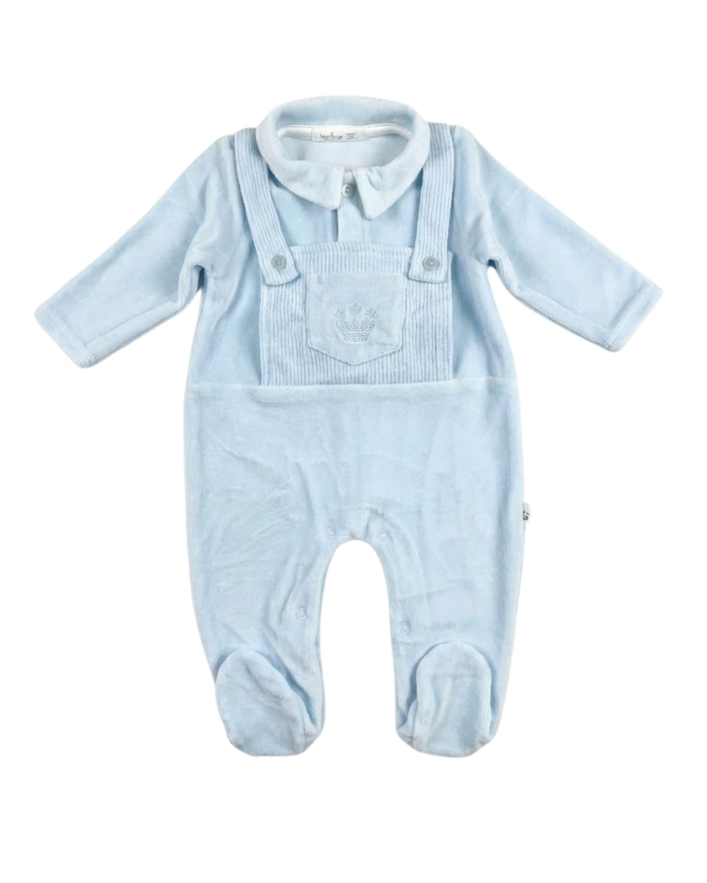 Blue Organic Cotton Long Sleeve Hospital Set 9 Pcs