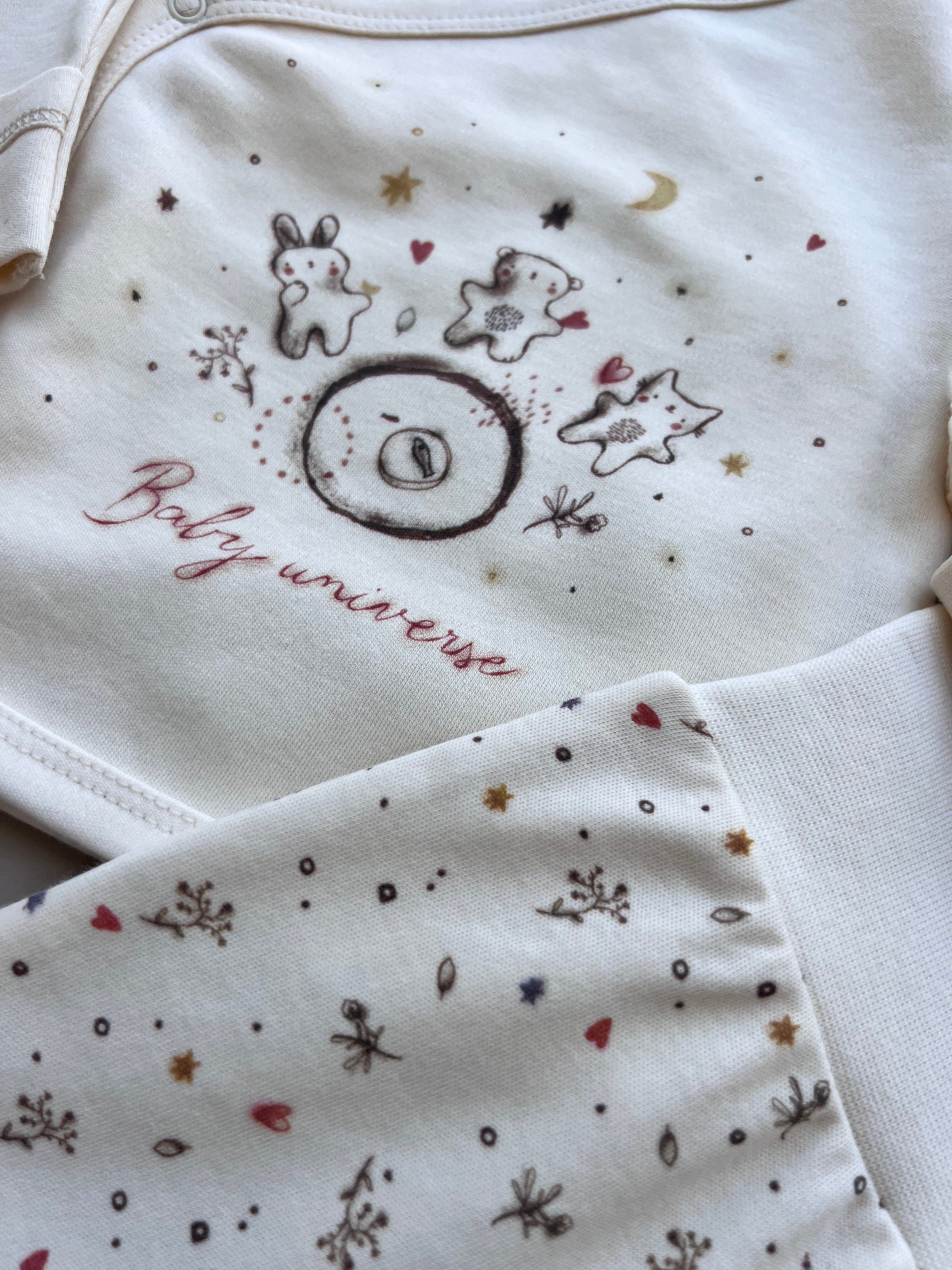 Beige Cat Organic Cotton 5 pcs Set