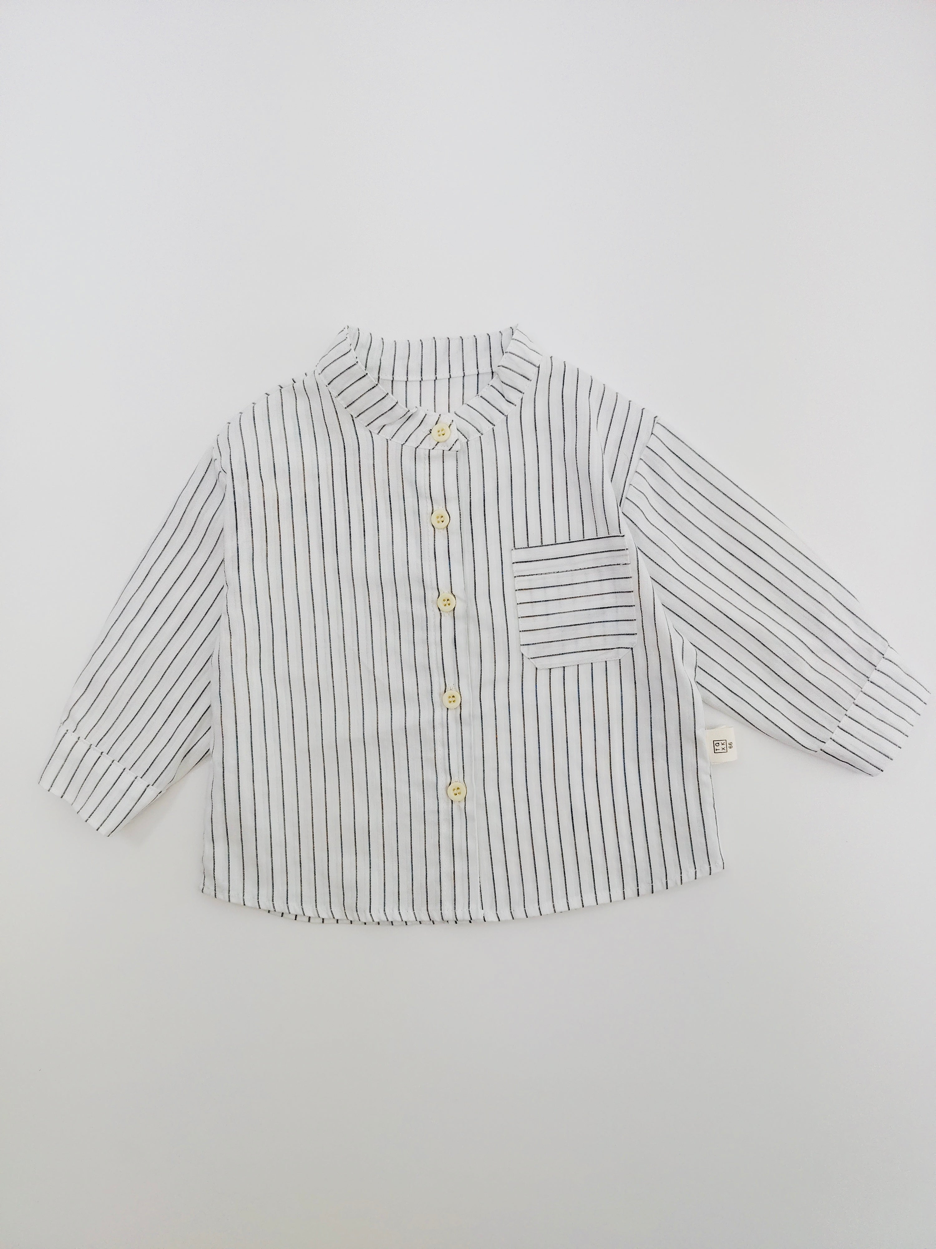 Stripped Overall Shirt