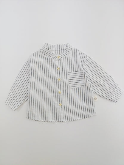 Stripped Overall Shirt