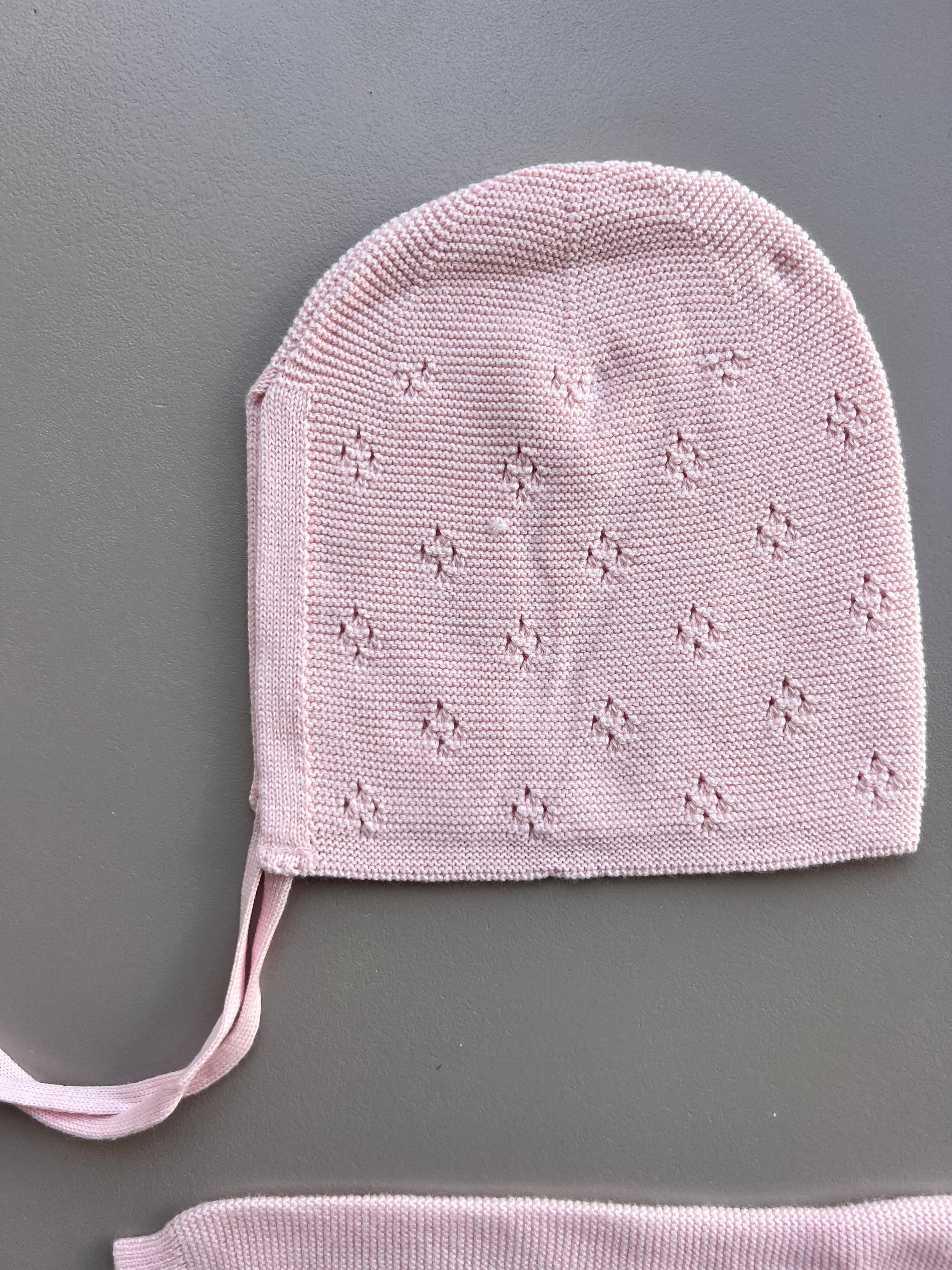 Cotton Footed Overall With Hat