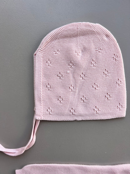 Cotton Footed Overall With Hat