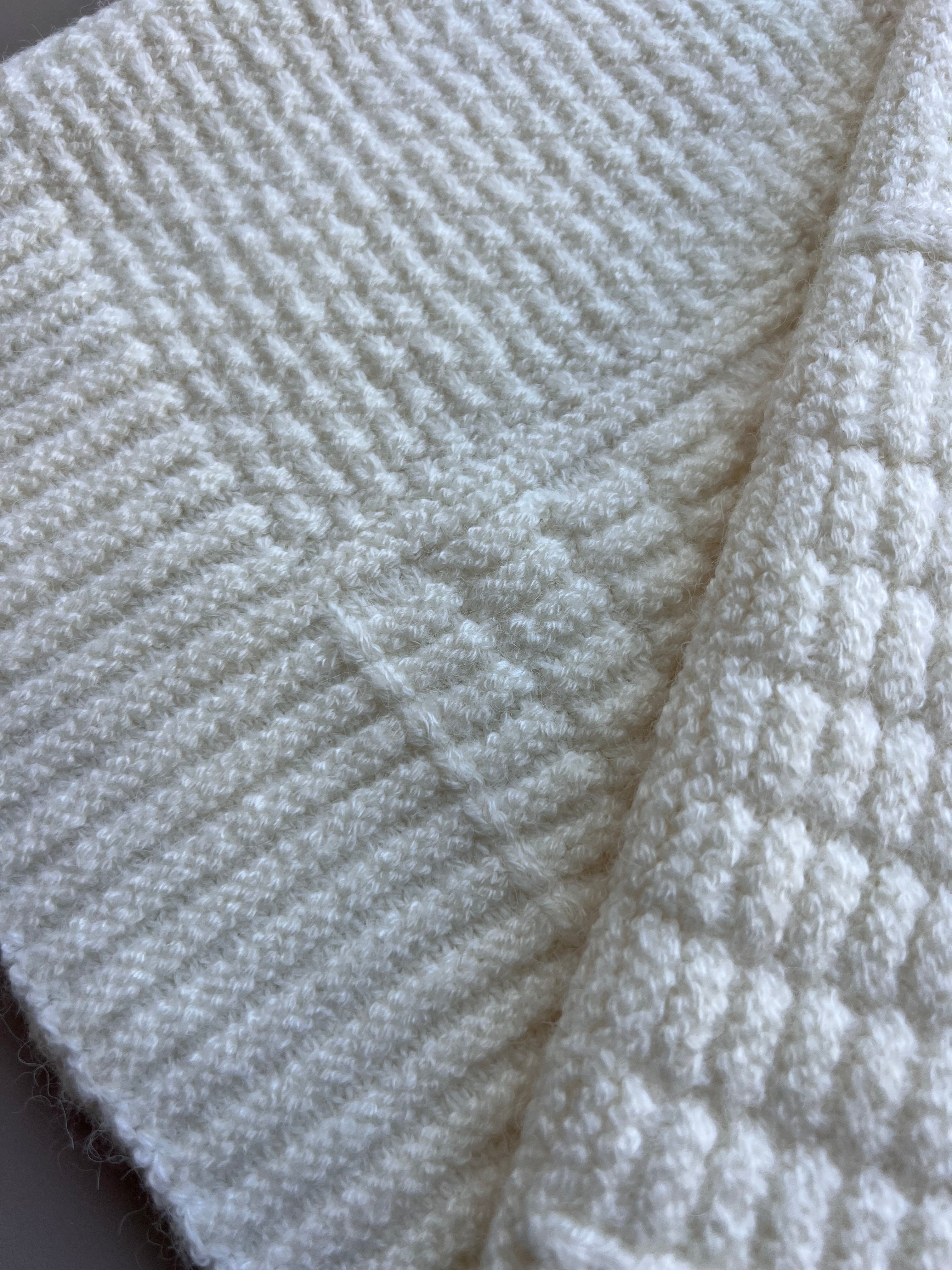 Off-White Organic Wool Blanket