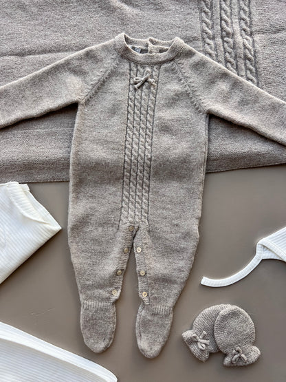 Brown Wool Polo Hospital Set 7 Pcs