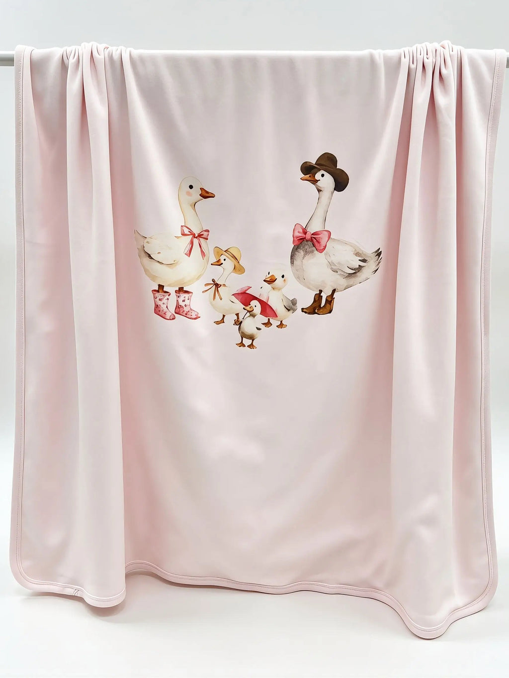 Nœud Blanc™ Organic Cotton Goose Blanket