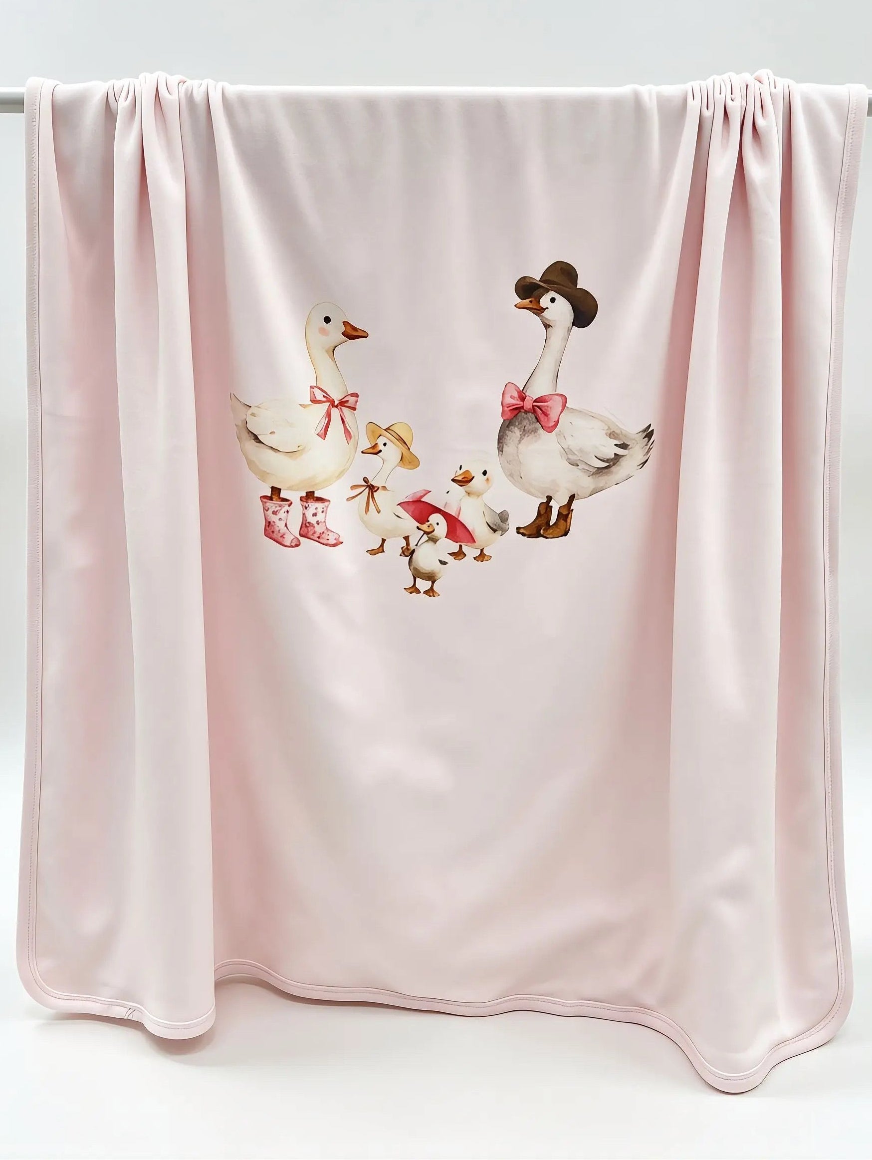 Nœud Blanc™ Organic Cotton Goose Blanket