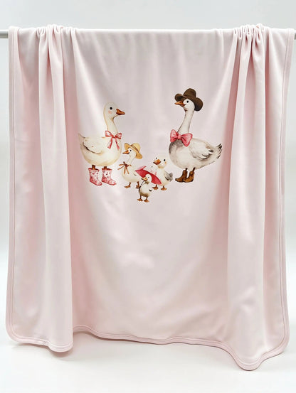Nœud Blanc™ Organic Cotton Goose Blanket