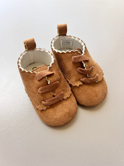 Brown Chamois babies shoes