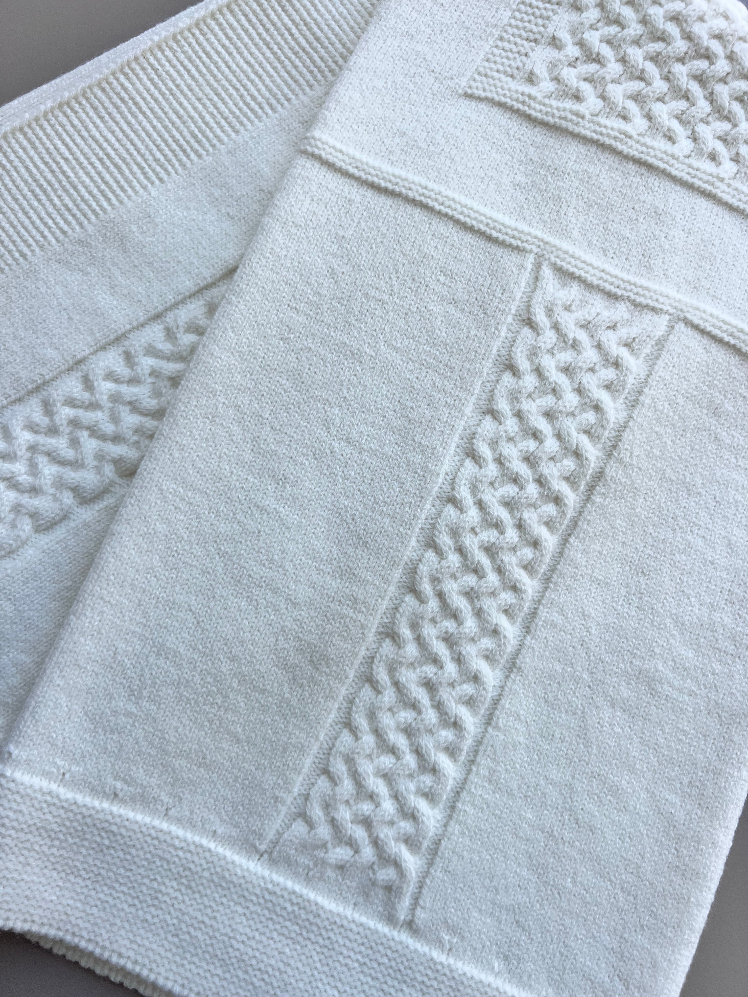 Off-White Natural Wool Blanket