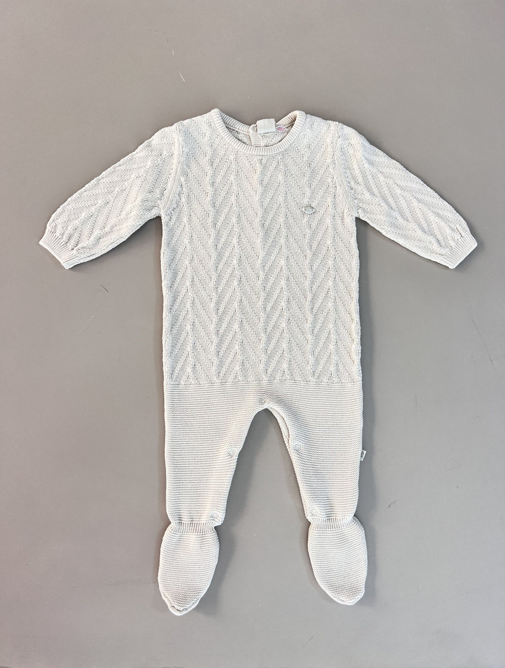 EAC Organic Cotton Knitted footed Overall