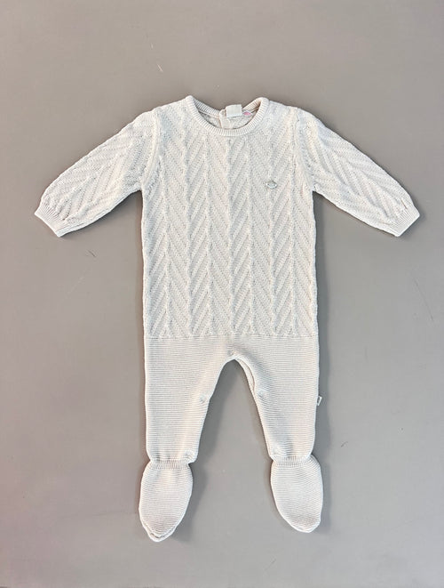 EAC Organic Cotton Knitted footed Overall