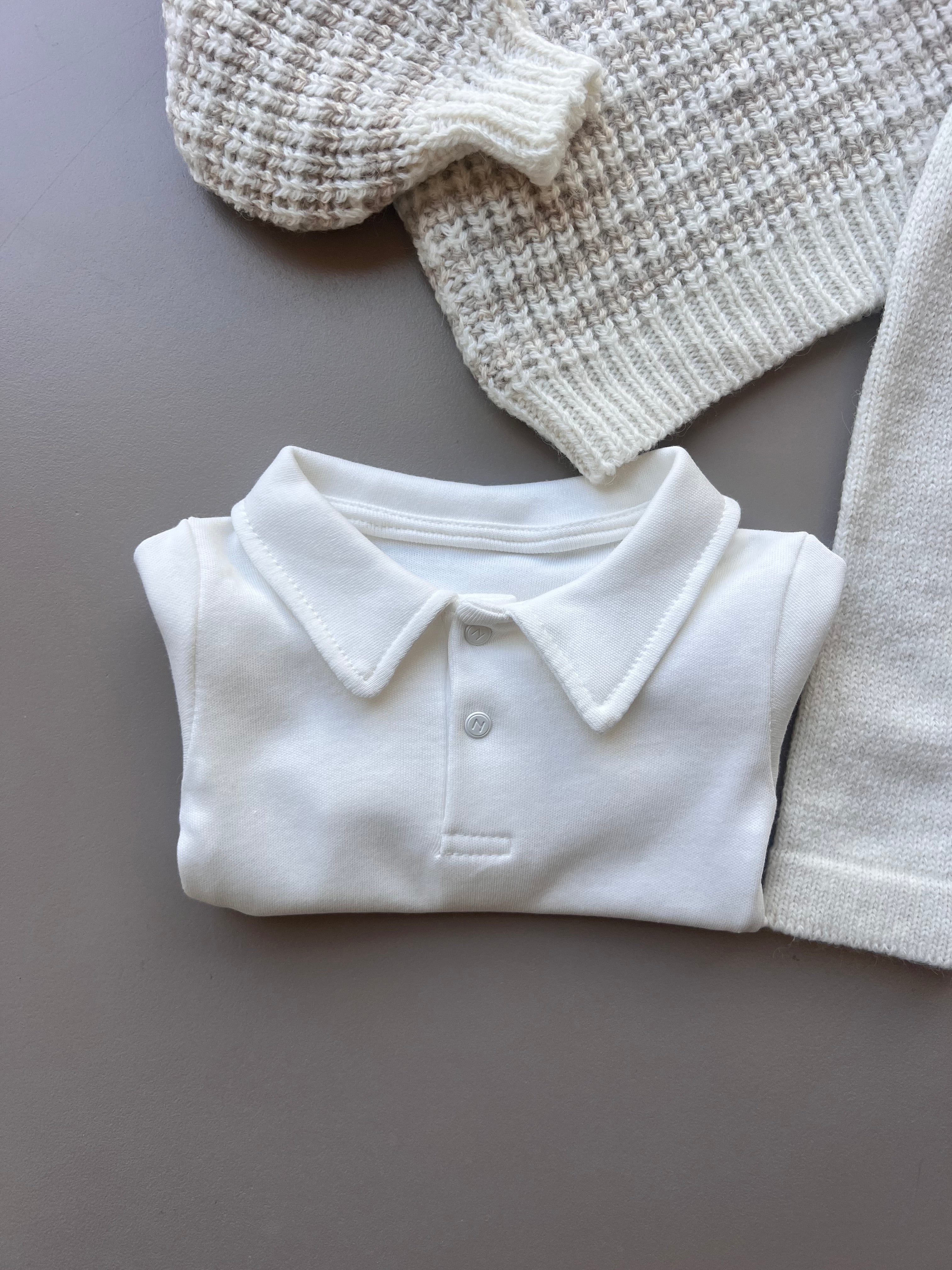 Wool Stripped Sweater 4 Pcs Set