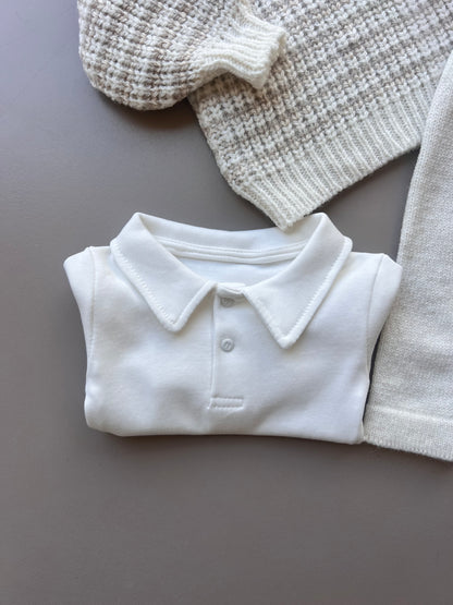 Wool Stripped Sweater 4 Pcs Set