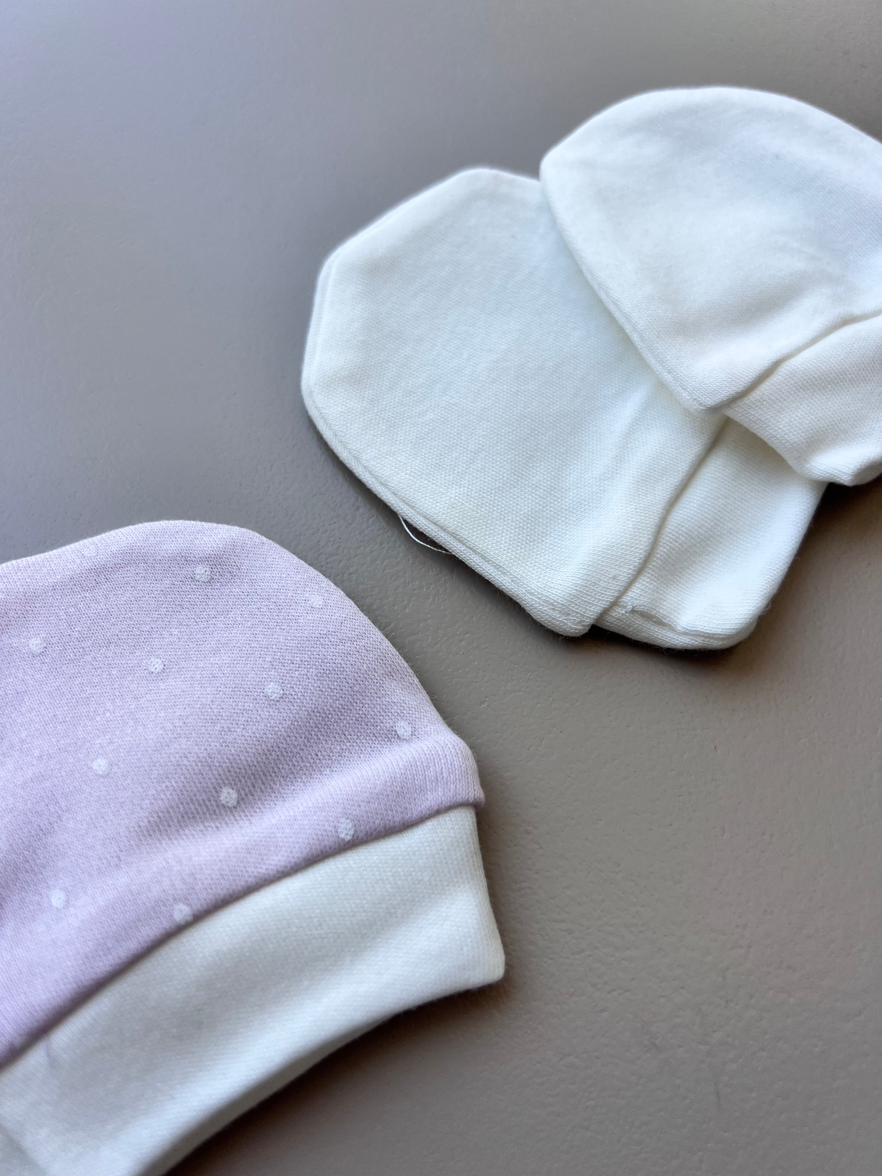 Gloves Pack of 2 Pairs Pink And White