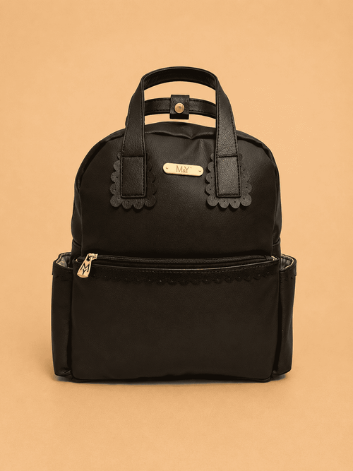 Lujain Leather Backpack Diapers Bag
