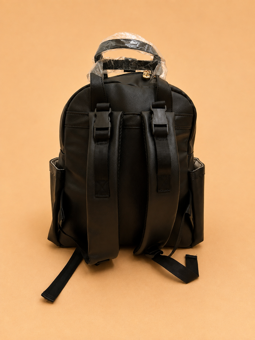 Lujain Leather Backpack Diapers Bag