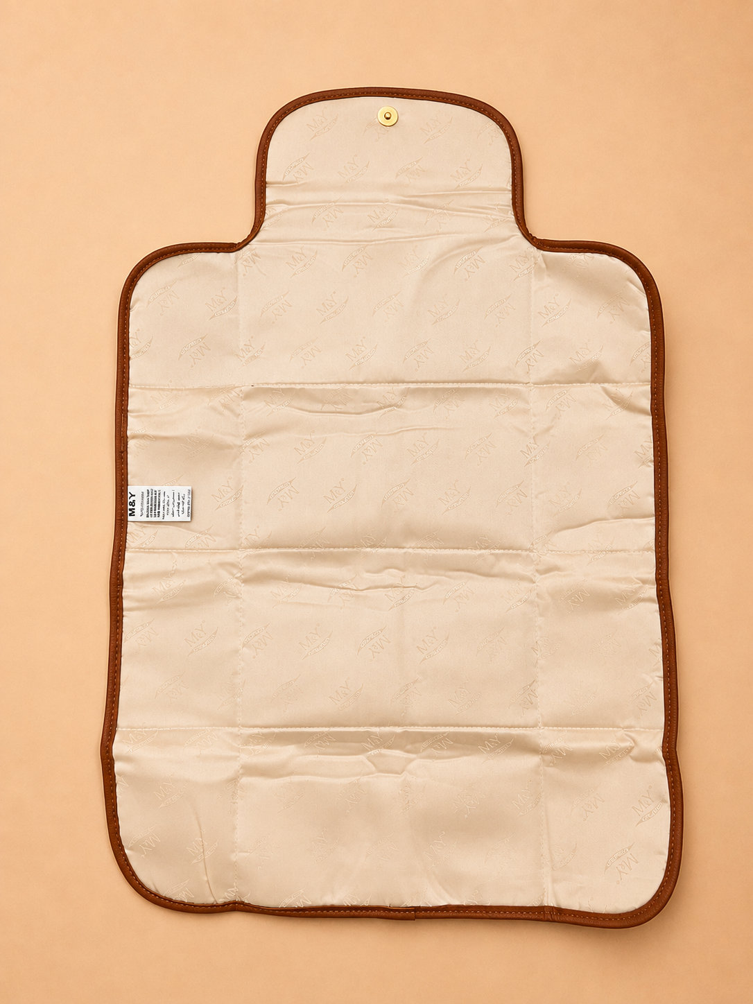 Camel Jumbo Leather Diaper Bag set of 4 Pieces