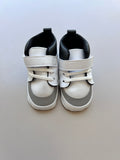 White And Grey  Baby sneakers