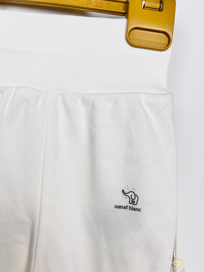 Nœud Blanc™ Organic Cotton High Waist Footed Pants